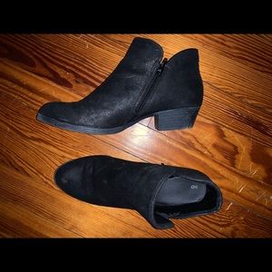 Black ankle booties